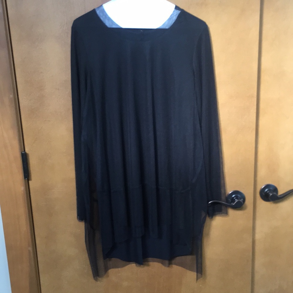 Luukaa Two layer dressy tunic. Size 6, NWT.